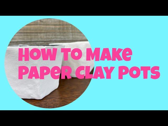 Unboxing the Macrame MAKER CRATE! Part One: How to make PAPER CLAY POTS