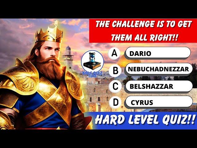 HARD BIBLE QUIZ - 15 Bible Questions to test your Bible knowledge - Bible Quiz