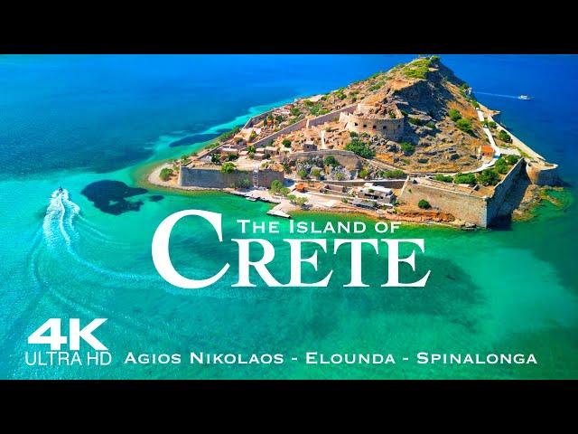 [4K] CRETE 2024  4 HOUR Drone Aerial of Agios Nikolaos Elounda & Spinalonga | Greece Kreta Creta