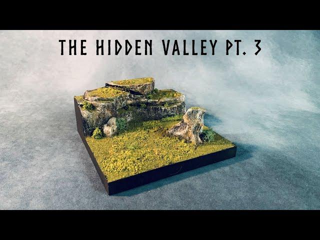 Wargame Tabletop RPG Terrain Scratch Build for Miniatures Gaming: The Hidden Valley Part 3