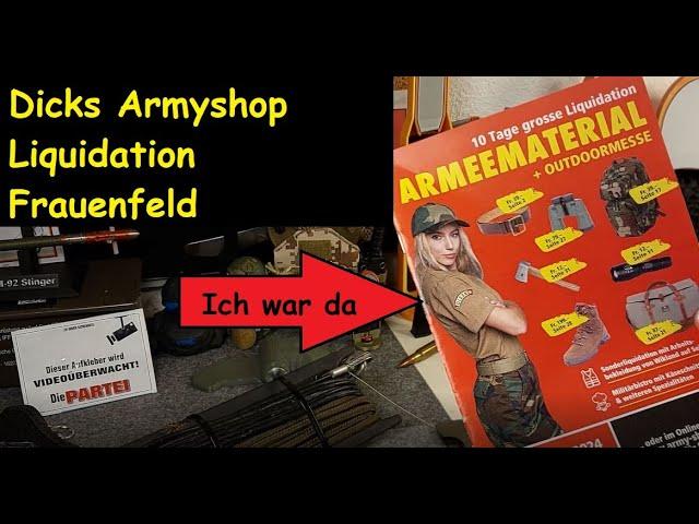 Dicks Army-Shop Liquidation in Frauenfeld