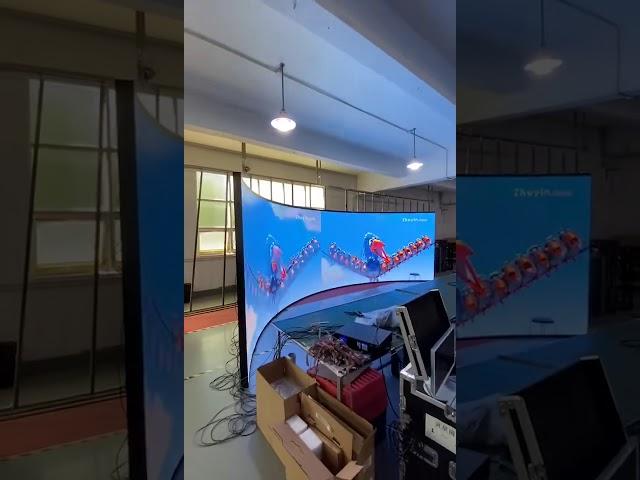 P2 indoor curved led screen design