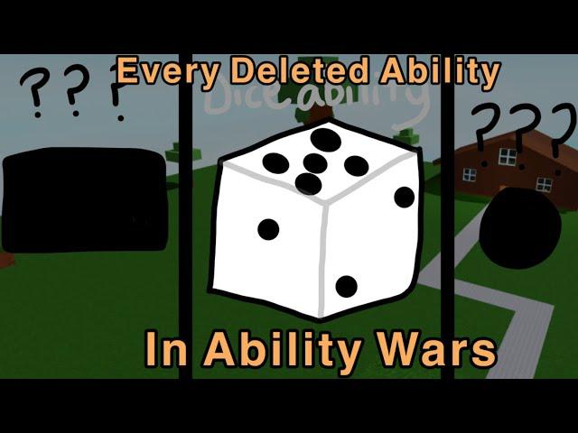 (Almost) Every Deleted Ability in Ability Wars Pt. 1 (Roblox)