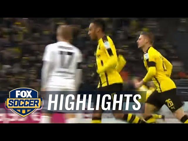 Aubameyang fires in the equalizer for BVB vs. Gladbach | 2016-17 Bundesliga Highlights