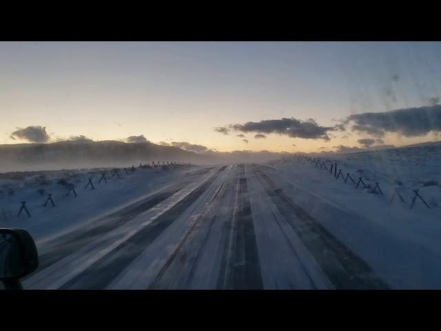 How to drive on ice roads in Montana