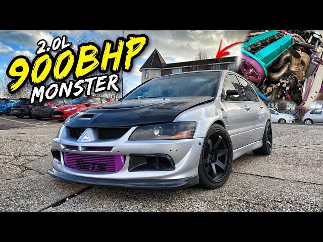 THIS *900BHP 2.0L* MITSUBISHI EVO 8 IS PSYCHOTIC ON BOOST!! ￼