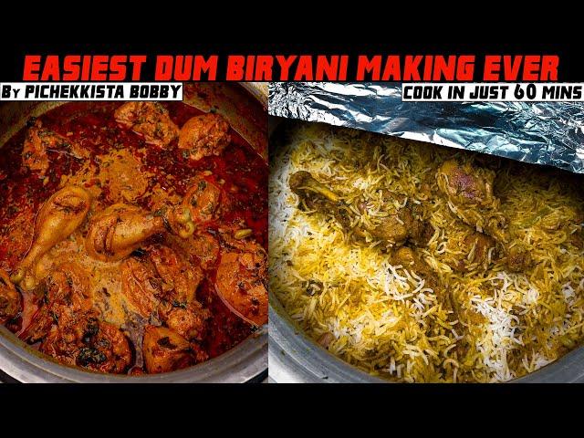 This is the only way to make delicious CHICKEN DUM BIRYANI IN JUST ONE HOUR 1KG CHICKEN DUM BIRYANI