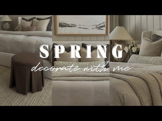 Spring Decorate With Me | Bedroom Spring Decorating Ideas 2024 ft Quince bedding