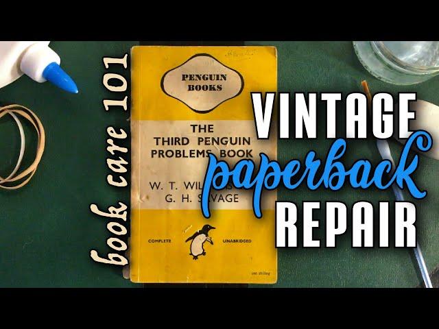 How to Repair a Vintage Paperback | Book Repair and Care 101