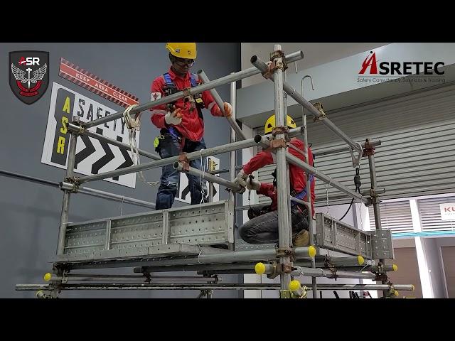 PMSE Part 13 - Scaffold Erection - Constructing a barricade around the access with a puncheon