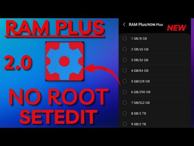 Increase Performance With Ram plus 2.0 SetEdit | Add Upto 8 GB RAM |  @Lycantweaks