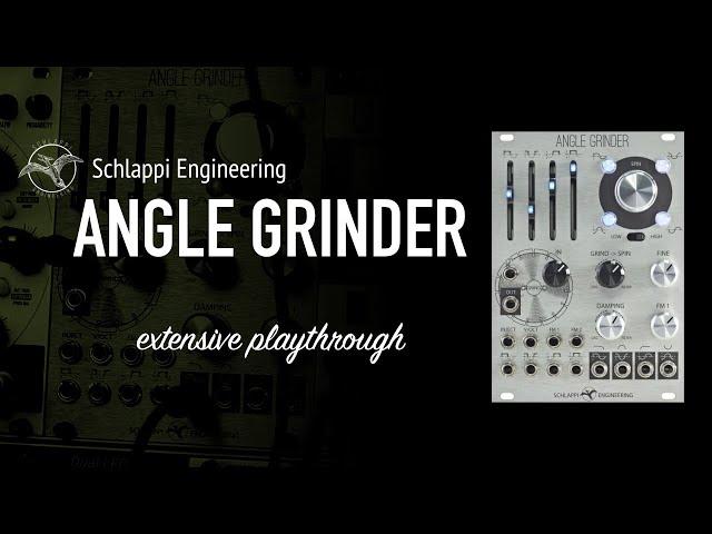 Schlappi Engineering ANGLE GRINDER / ingenious vco, lfo, filter & distortion / extensive playthrough