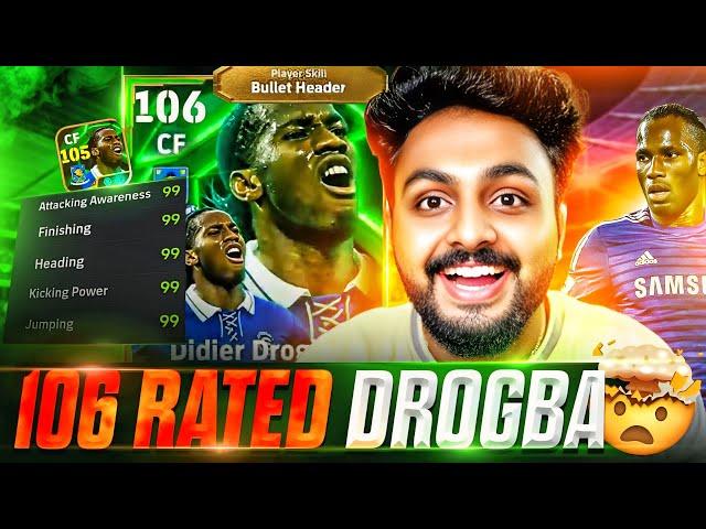 106 BULLET HEADER DROGBA REVIEW | BRO IS A CROSSBAR SPECIALIST | HIS RISING SHOTS ARE OVERPOWERED