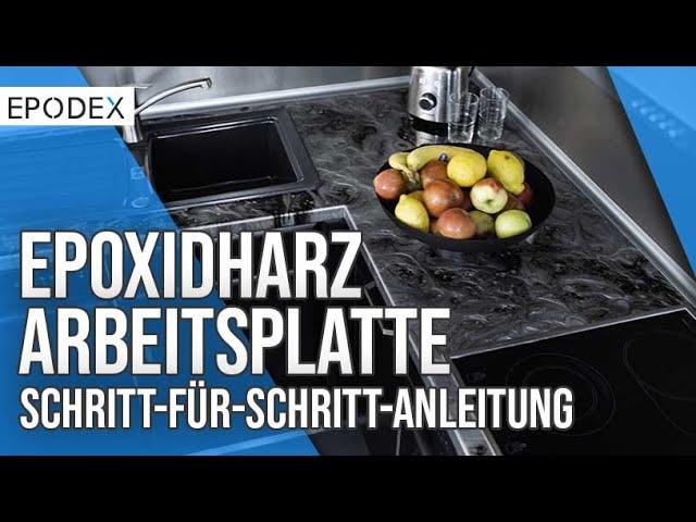 So gestaltest du eine Epoxidharz-Arbeitsplatte wie ein Profi mit EPODEX