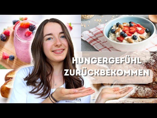 Stoffwechsel ankurbeln in der Recovery - so kommt dein Hungergefühl zurück!