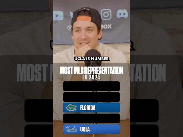 What NCAA D1 Schools are the most REPRESENTED in the MLB?  #sportstrivia #ncaatrivia #mlbtrivia