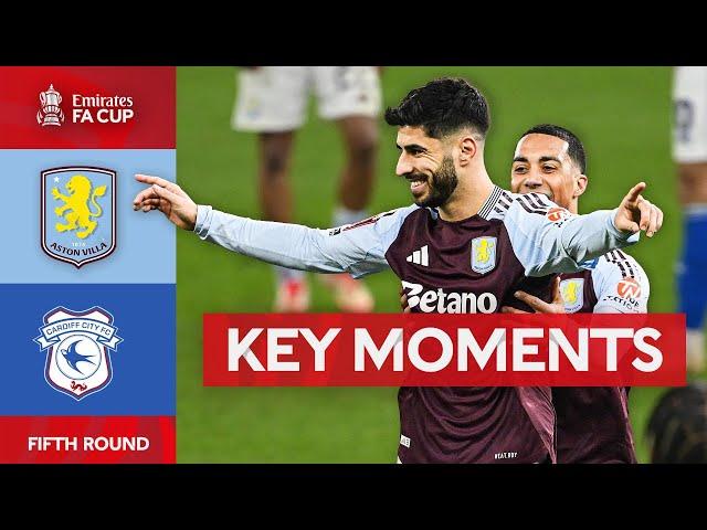 Aston Villa v Cardiff City | Key Moments | Fifth Round | Emirates FA Cup 2024-25