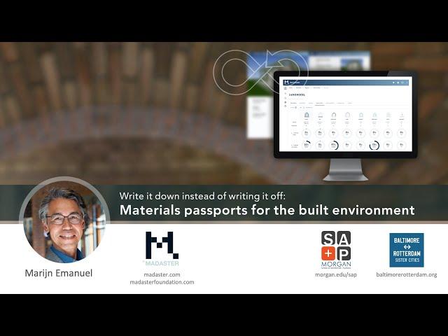 Materials passports for the built environment