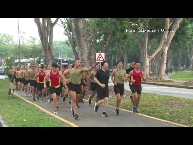 PM Lawrence Wong visits Singapore’s Basic Military Training Centre