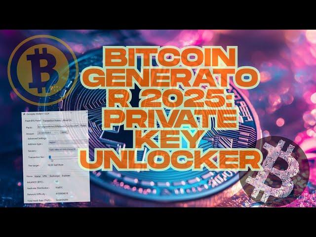 Bitcoin Generator 2025: Private Key Unlocker for Millionaires (Real Demo)