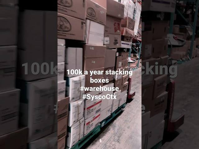 Warehouse workers #sysco #orderselecting #labor #hardworkpays