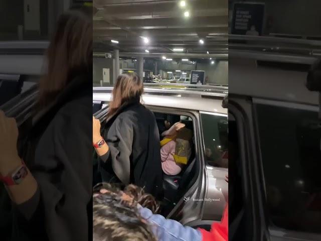 Aishwarya Rai With Daughter at the Airport Today 