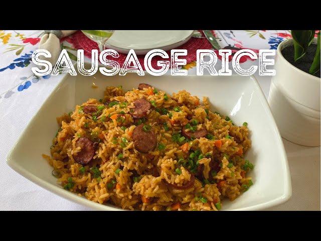 Sausage Rice Recipe - Rice on the pressure pan - Instant pot recipes