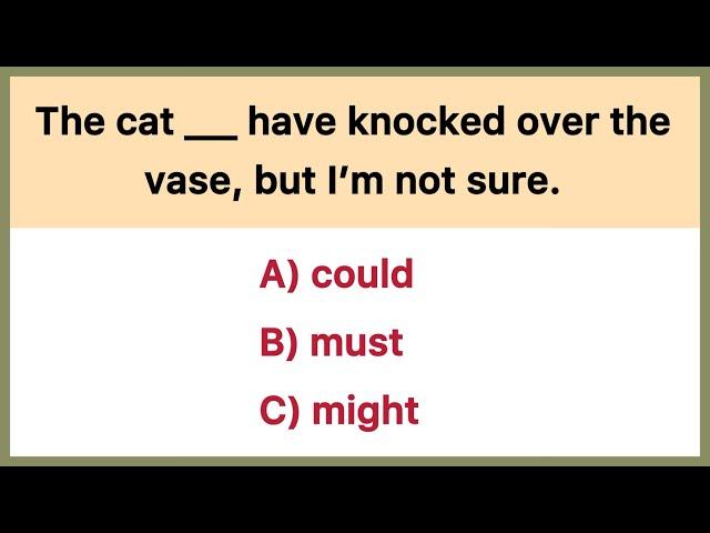 Master the Finer Points of English! | Advanced Grammar MCQs on Modals, Passive Voice, Idioms & More