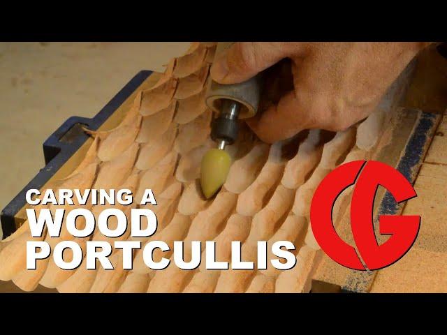 Carving a Wood Portcullis - Art, Sculpture