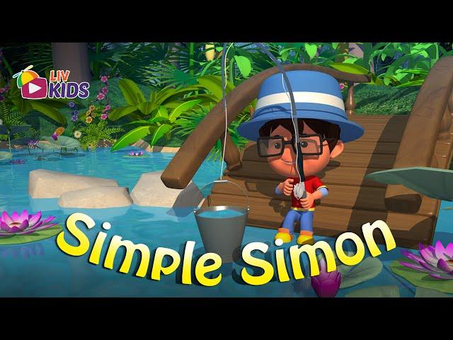 Simple Simon Met A Pieman with Lyrics |  LIV Kids Nursery Rhymes and Songs | HD