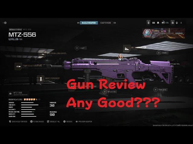 Mw3 Gun Review MTZ556 Load out Attachments COD call of duty