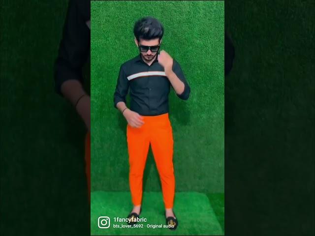 Black Shirt| Orange pants#formalshirt #blackshirts #latest #designershirts#1fancyfabric