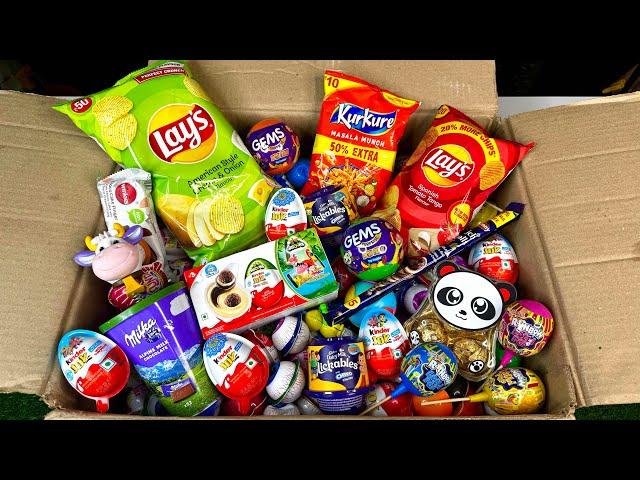 Lot’s Of Candies and Snacks Unboxing || Chocolates and Kinder Joy Opening || Surprise Eggs