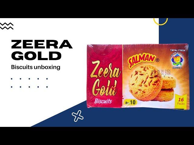 Zeera Gold Biscuits | Pack of 16 PC's | Buy Link in Description