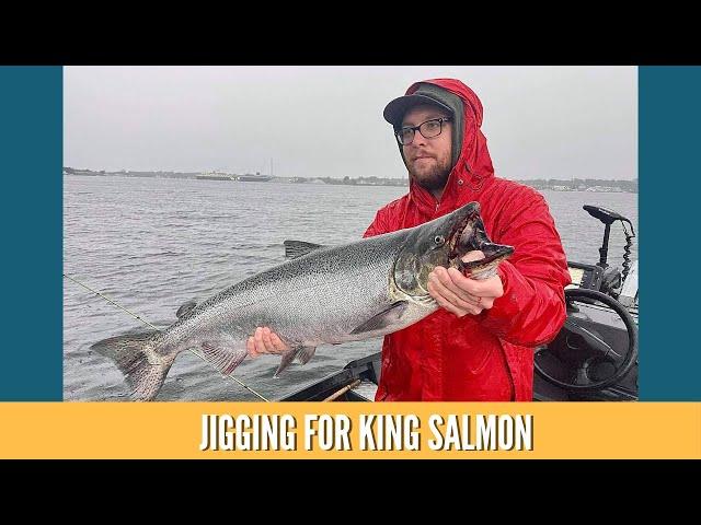 Lake Fishing For King Salmon / Salmon Jigging Lures &  Jigging Setup / King Salmon Fishing 2021