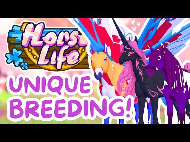 Breeding UNIQUE Coat Colors!  Horse Life  Roblox Horse Game