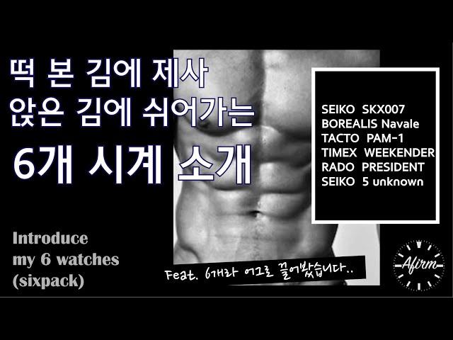 [#010 프리뷰] 시계보관함 리뷰를 위해 모인 6개 시계 소개 영상 (preview)