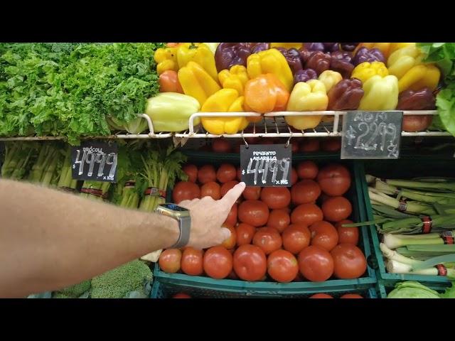 BUENOS AIRES FOOD IS EXPENSIVE!!!  See for yourself.  Disco Mercado - Buenos Aires Argentina - ECTV