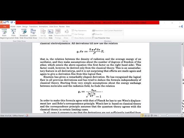 Lecture on Bose Einstein Statistics by Professor Md. Kamrul Hassan (Part 2)