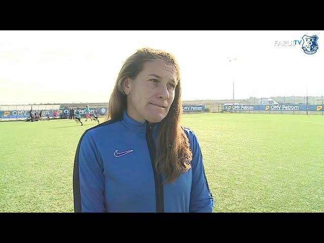 Declarații după succesul Farului în SuperLiga feminină, 7-1 cu Unirea Alba Iulia