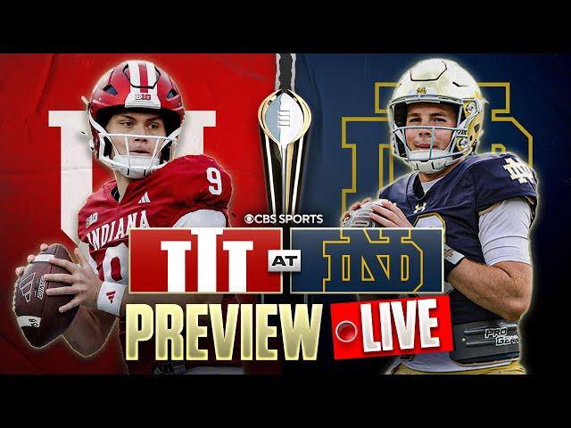 Indiana at Notre Dame LIVE Preview & Predictions | The College Football Playoff BEGINS 