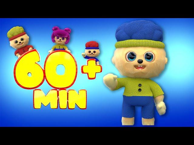 Knitted Cha-Cha, Chicky, Lya-Lya & Boom-Boom Toys | Mega Compilation | D Billions Kids Songs