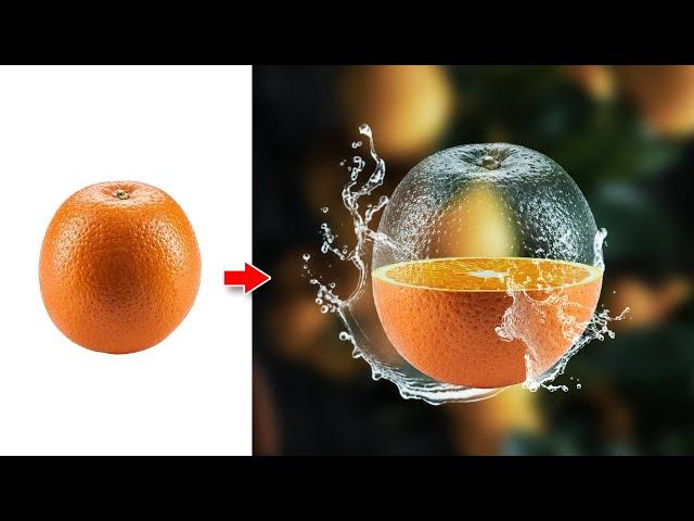 Transparent Effect in Photoshop | Transparent Orange Manipulation #SmartGraphics