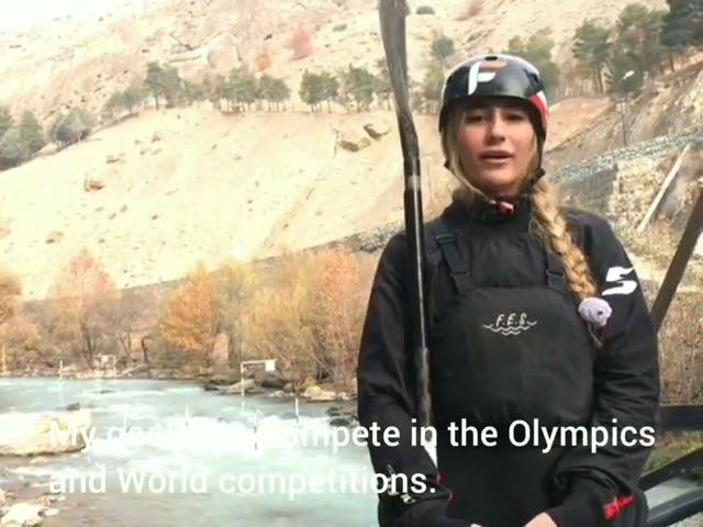 Nazanin Farzaneh, 18, Rafting, Iran