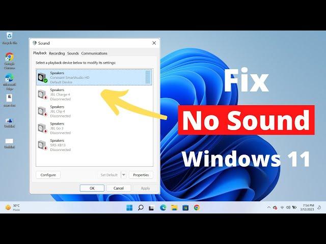 How to Fix No Sound Issue in Windows 11 (Easy Fix)