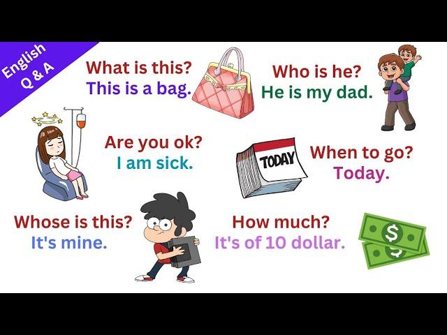 1000 Common Daily Use English Sentences  | Fun Learning Question Answers