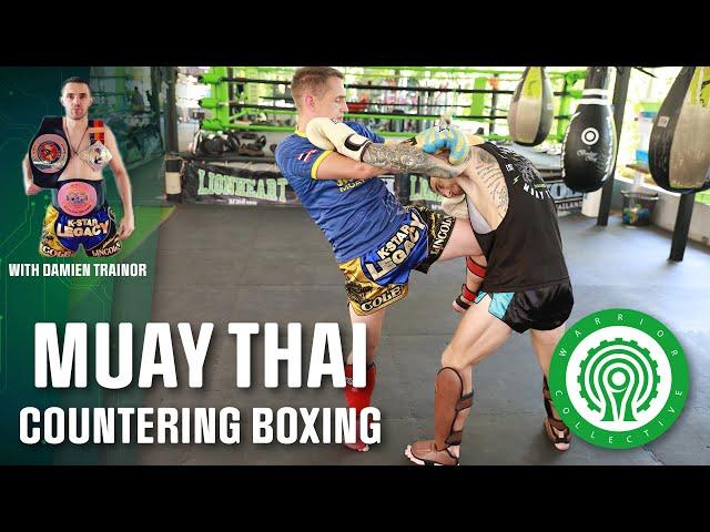 3 Ways to Counter Aggressive Boxing in Muay Thai with Damien Trainor