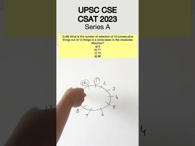 UPSC CSE Prelims - CSAT 2023 Q.48) What is the number... #aptitude #upscaptitude #upsccsat