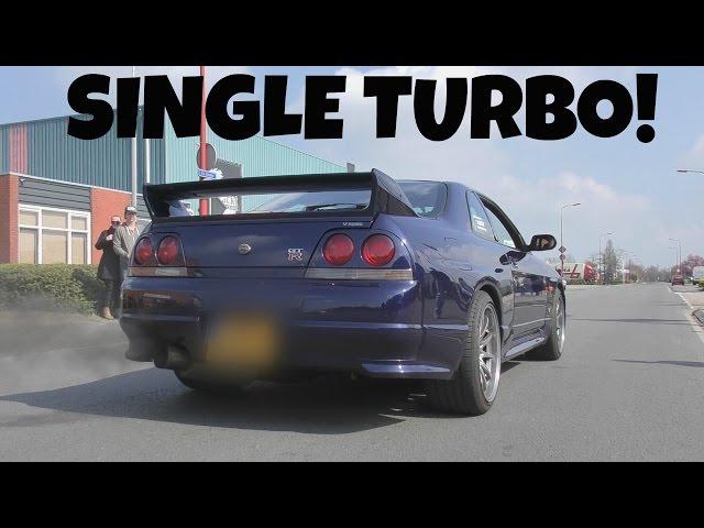 504HP Nissan R33 GTR- BIG SINGLE TURBO! EPIC SOUNDS!