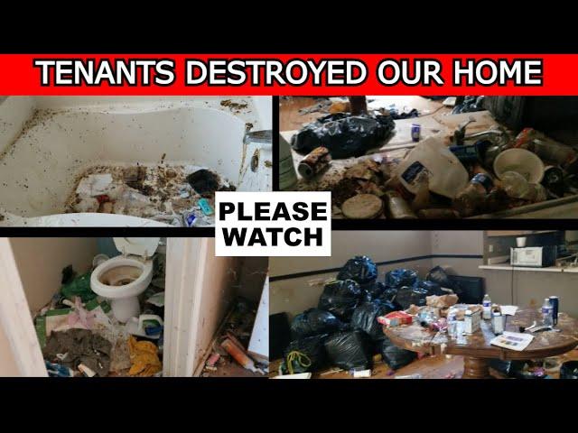 Tenants DESTROYED & VANDALIZED our rental home after not paying rent for months... PLEASE WATCH!